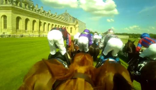 仏ダービー3着馬の騎手カメラ映像
