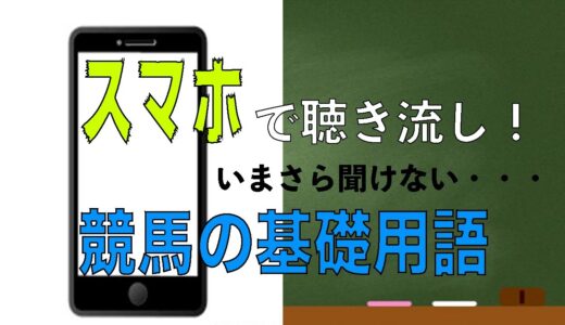 未だによく分かってない競馬用語